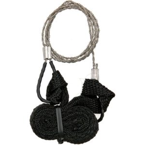 Bushcraft lightweight commando wire saw with wrist straps