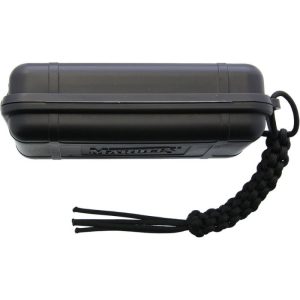 Marbles black plastic survival box with foam insert