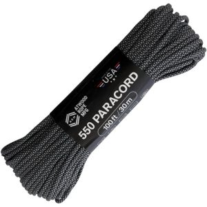 Black and grey diamond pattern Atwood Rope paracord